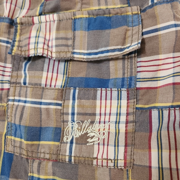 Vitage Billabong Plaid Shorts Men's Size 32 - Picture 8 of 9